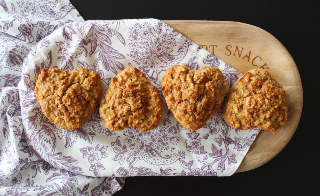 Muffins de manzana, canela y miel